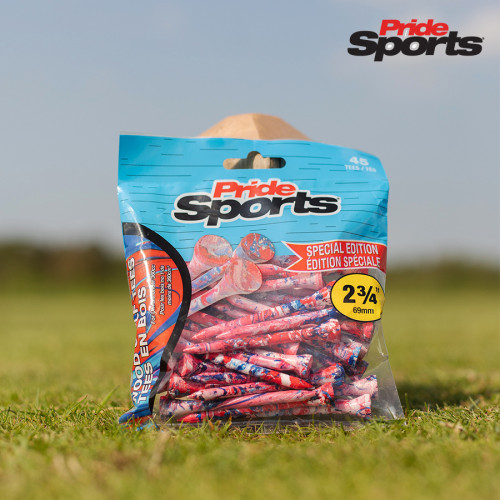 PRIDE SPORTS TEES 2 3/4 SPLATTER RED/BLUE