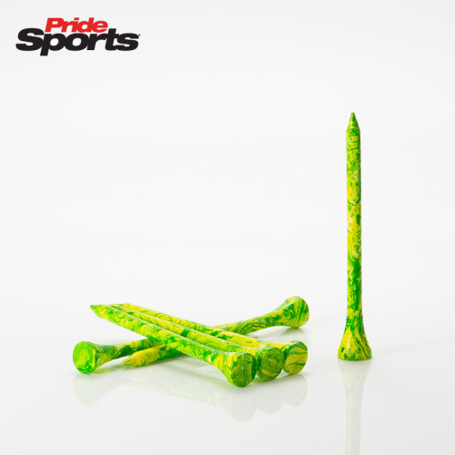 PRIDE SPORTS TEES 2 3/4 SPLATTER GREEN/YELLOW