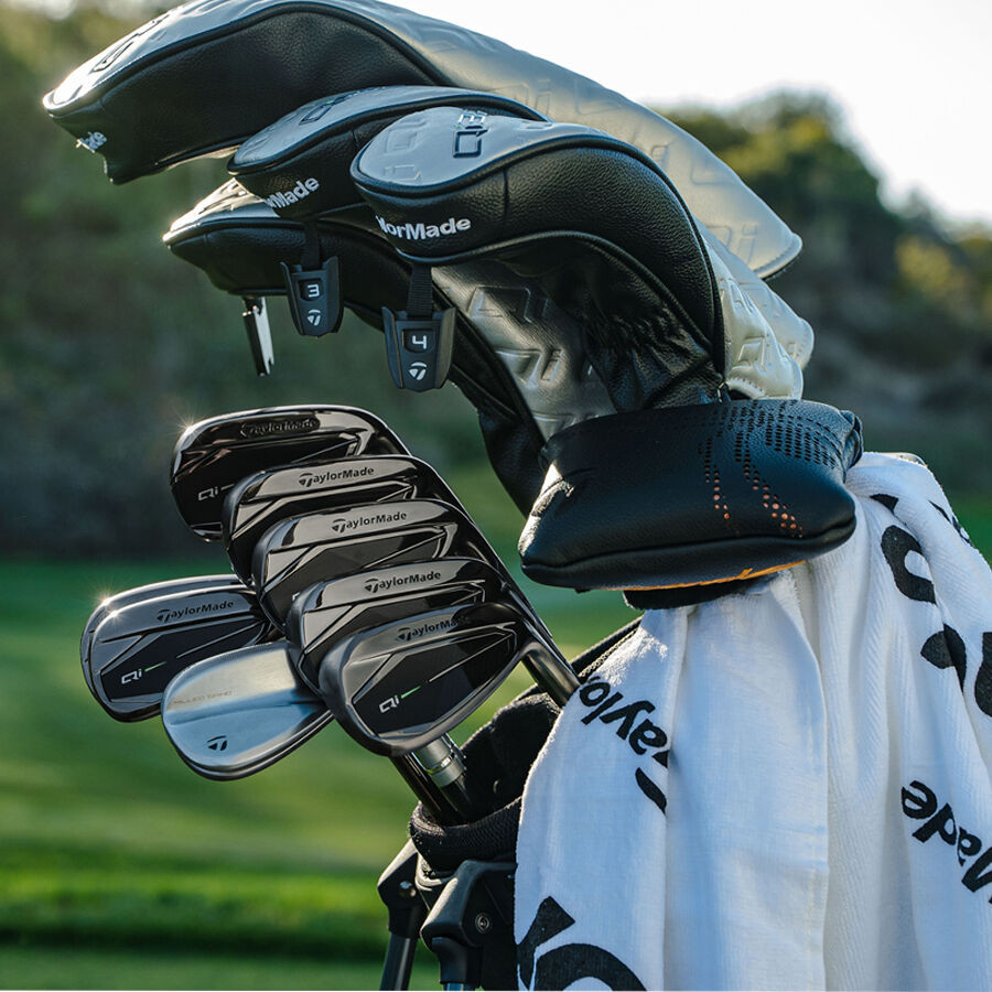 TaylorMade Qi Gunmetal Irons 5-P Graphite - R