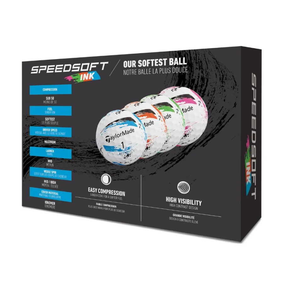 TaylorMade Balls SpeedSoft INK MULTI