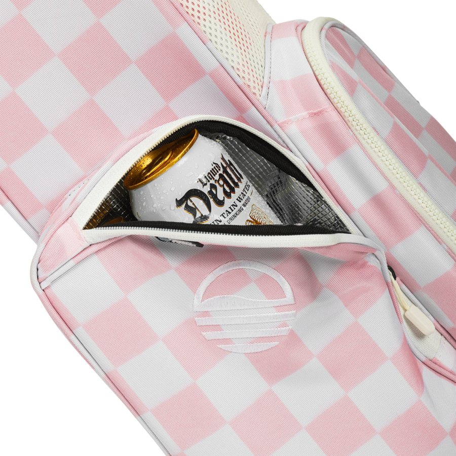 Sunday Golf El Camino Stand Bag - Pink Checkered