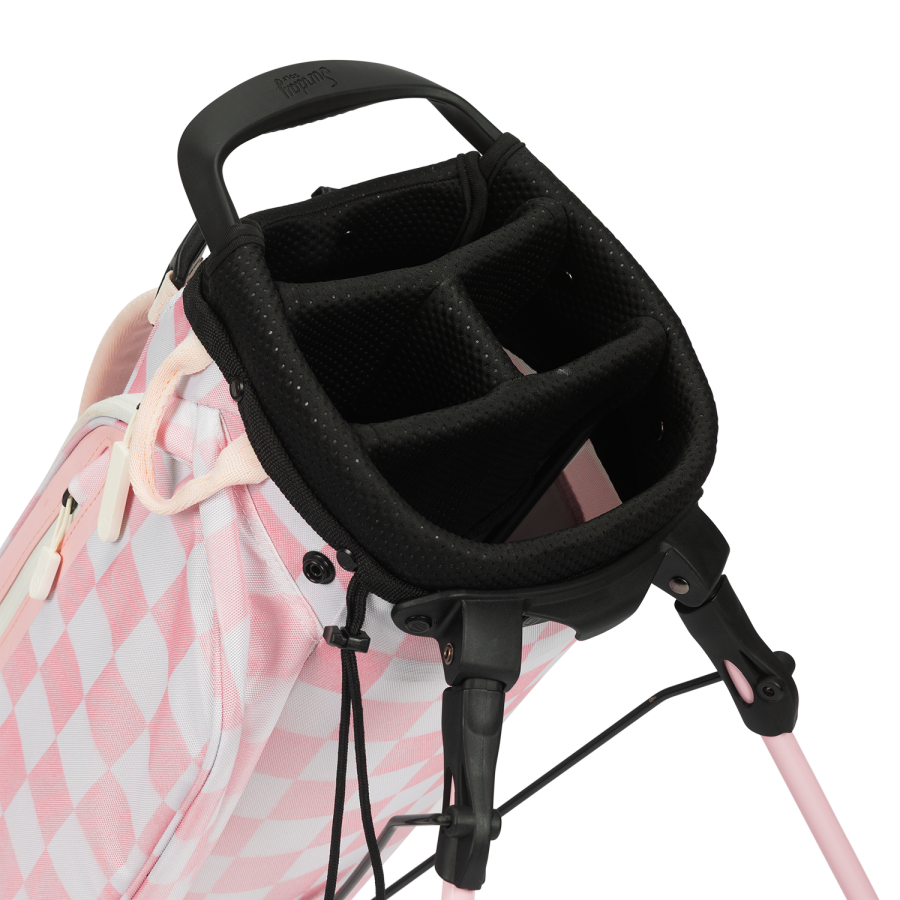 Sunday Golf El Camino Stand Bag - Pink Checkered