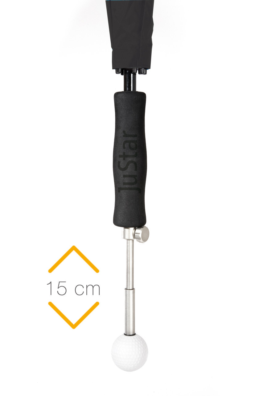 JuStar Telescopic Umbrella - Silver UV